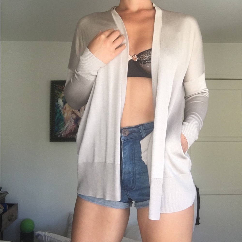 Beautiful Silver Reiss cardigan xs